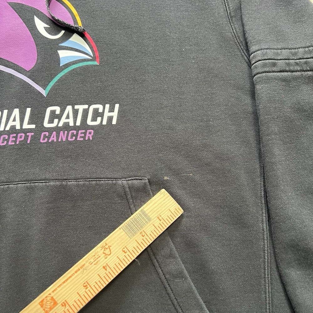 Nike Arizona Cardinals NFL Crucial Catch Pullover Hoodie Cancer Black XL - Picture 3 of 7